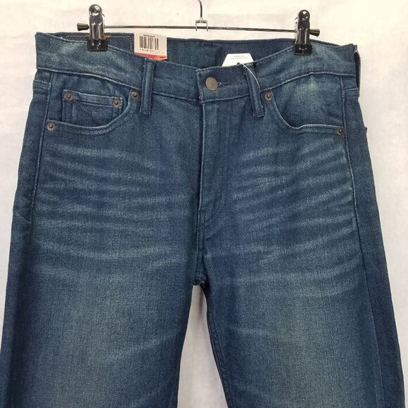 Levi's 513 Jeans Men's 30x32 Slim Straight Fit Blue Dark Wash Stretch Denim NEW - Picture 3 of 16